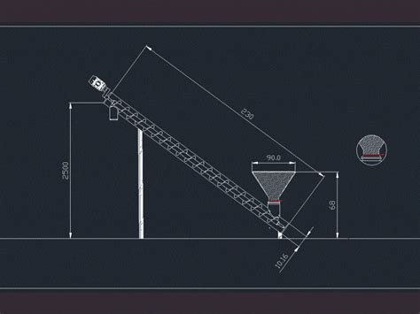 screw conveyor visio drawing|screw conveyor cad block.